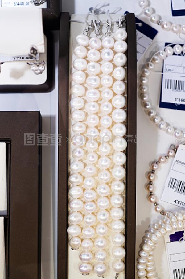 零售黃金商店展示珍珠珠寶